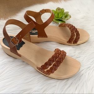 Swedish Hasbeens Tanja Debutant Braided Sandal New